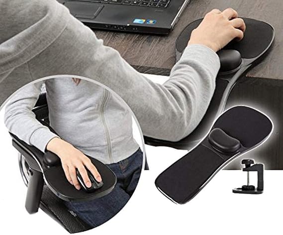 Upgrade Computer Wrist Rest Armrest Mouse Pad,Ergonomic Hand Shoulder Support for Home Office,Durable Arm-Stand Desk Chair Extender
