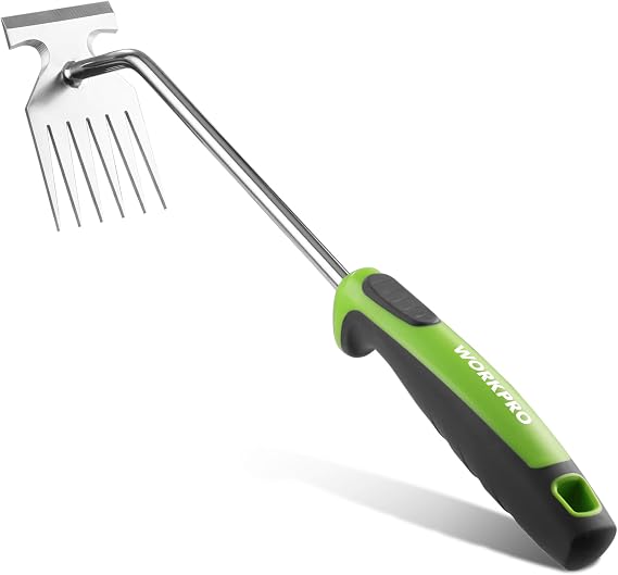 WORKPRO 380 mm 6-Tooth Weed Remover Tool for Planting and Weeding