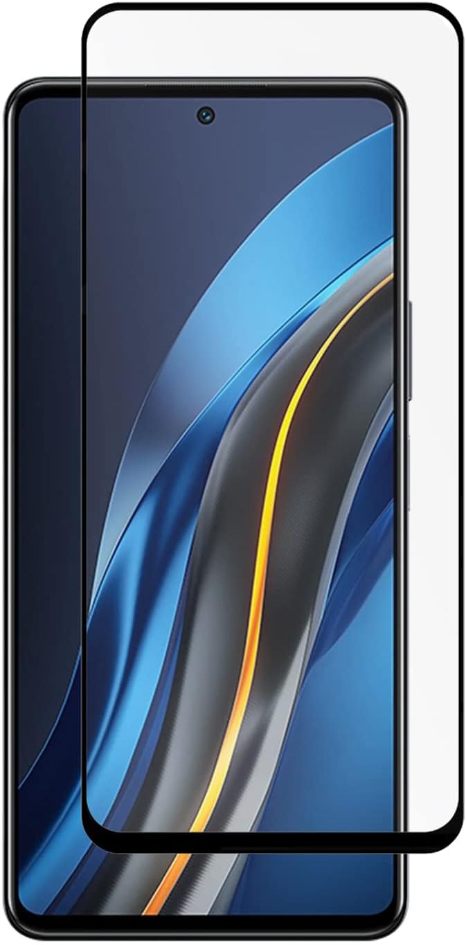 Microcase Infinix Note 12 VIP X672 için Tam Kaplayan Çerçeveli Tempered Ekran Koruyucu - Siyah AL3276