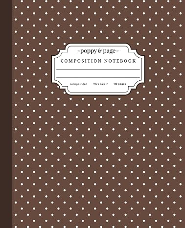 Brown Polka Dot Composition Notebook: Cute Aesthetic Minimalist Dotted Journal for Women and Teen Girls for School or Work | College Rule Pages
