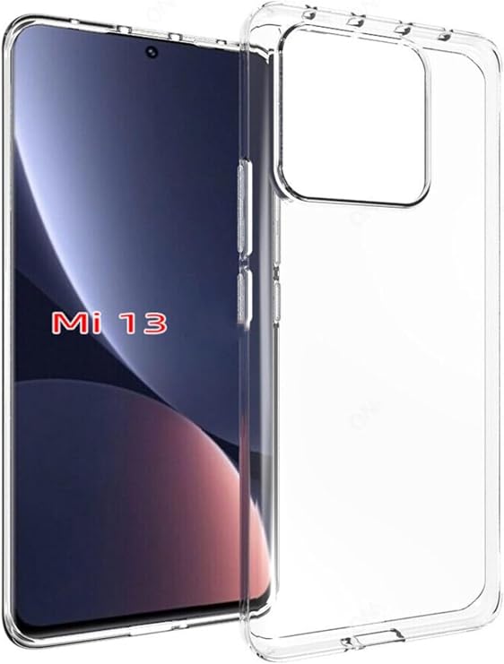 KZY İletişim Xiaomi Mi 13 ile Uyumlu Kapak 1mm Süper Silikon Şeffaf Kılıf