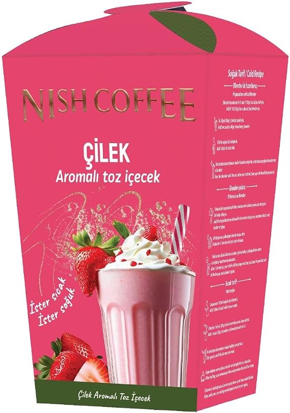 Nish Çilek Aromalı Toz İçecek 250 Gr