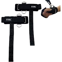 Double D Ring Weightlifting Straps: 7mm Neoprene Padding & Anti-Slip Grip for Deadlifts, Cable Machines - Adjustable Fit for Men & Women