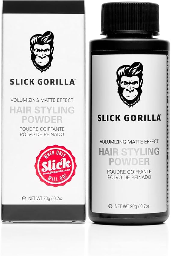 Slick Gorilla Hair Powder for Men 20 ml | Texture Powder | Matte Finish | 24 Hour Hold | Provides Volume and Body | Lightweight | Non-Sticky | No Shine