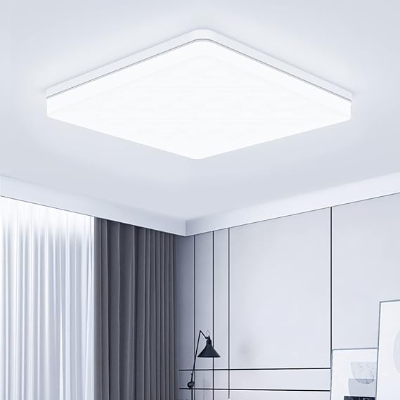 Ceiling Light Flat LED Ceiling Light 48 W 6500 K 5000 LM Ceiling Lighting Panel Cool White LED Lamps Ceiling Lamp for Living Room Bedroom Kitchen Balcony Office Hallway