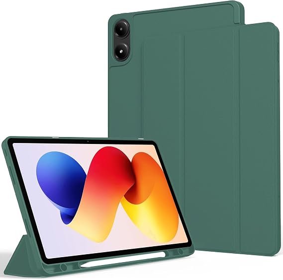 zZjoOoj Case for XIAOMI Redmi Pad 2 Pro (2025) 12.1 Inches, with Super Thin Lightweight Case with Auto Wake Up/Sleep Function (Green)