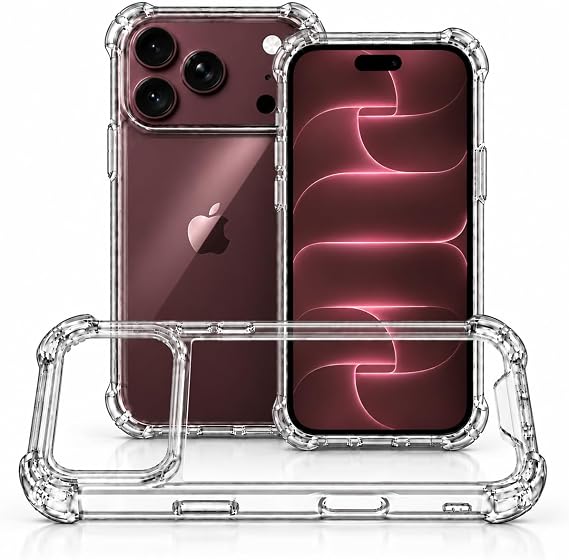 Melomon Case for iPhone 18 Pro/17 Pro,Clear Phone Case (6.3-inch)