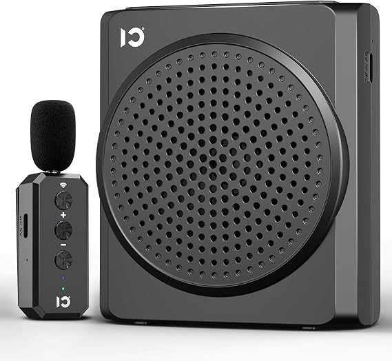 Wireless Voice Amplifier with Lavalier Microphone for Teachers