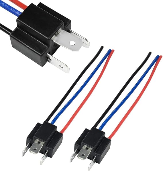 9003 HB2 H4 Headlight Socket Plug Male Wire Harness Cable Connector