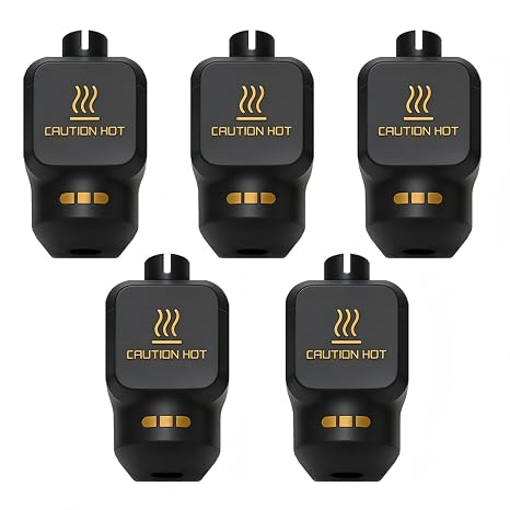 Bambu Lab 5 Pcs P2S Silicone Socks with Identification Code for P2S/H2D/H2C/H2S/A1/A1MINI High Temperature Durable Silicone Cover 3D Printer Parts Extruder Heater Block and Nozzle Protection