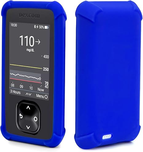 Dexcom G7 Silicone Case Shockproof Dexcom G7 Receiver Case to Protect Your G7 Reader Case Receiver Dexcom G7 Device Protective Case by YOUSHARES (Blue)