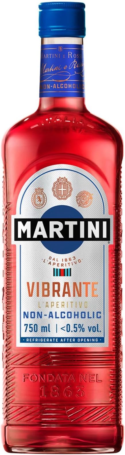 MARTINI Vibrante Non Alcoholic Aperitivo, 75cl / 750ml, Infused with Superior Botanicals