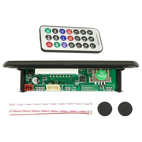 Audio Control Module, 5V/12V Decoder Board Amplifier Module MP3 Player Amplifier Audio Accessories MP3 Decode Module - MP3 Music Player Programmable Combination | Sound Group Circuit Adapter Car Player Decoding Industry Broadcast Device Combination