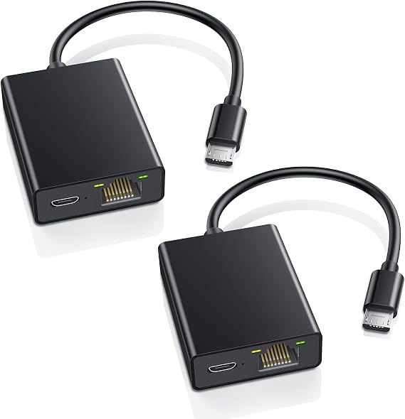 ZEXMTE Ethernet Adapter for Fire TV Stick, Micro USB to RJ45 Ethernet Adapter Firestick Network Adapter for Fire TV Stick 2/3/4K/4K Max, Chromecast Ultra
