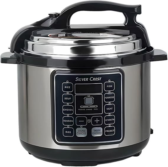 Multifunctional Electric Pressure Cooker with 8 Preset Programs, 24H Reservation & Keep Warm, Food-Grade Aluminum Inner Pot for Rice, Soup, Meat, Cake (size 4)
