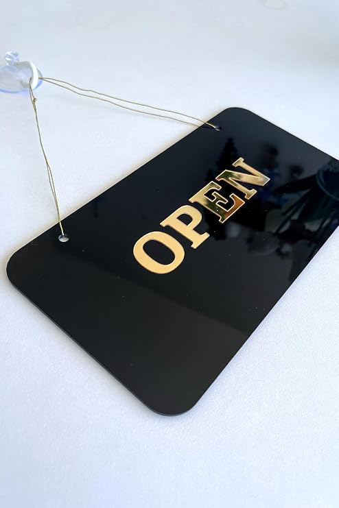 Open/Closed Kapı Tabelası – Tüm İşletmeler için Şık ve Sade Tasarım