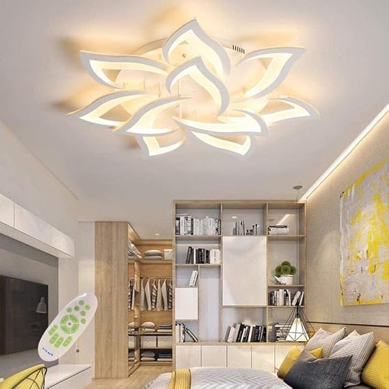 LED-ceiling light dimmable living room lamp with remote control colour changing bedroom ceiling light modern ceiling lighting ceiling lighting chandelier lamp dimming [Energy Class E]