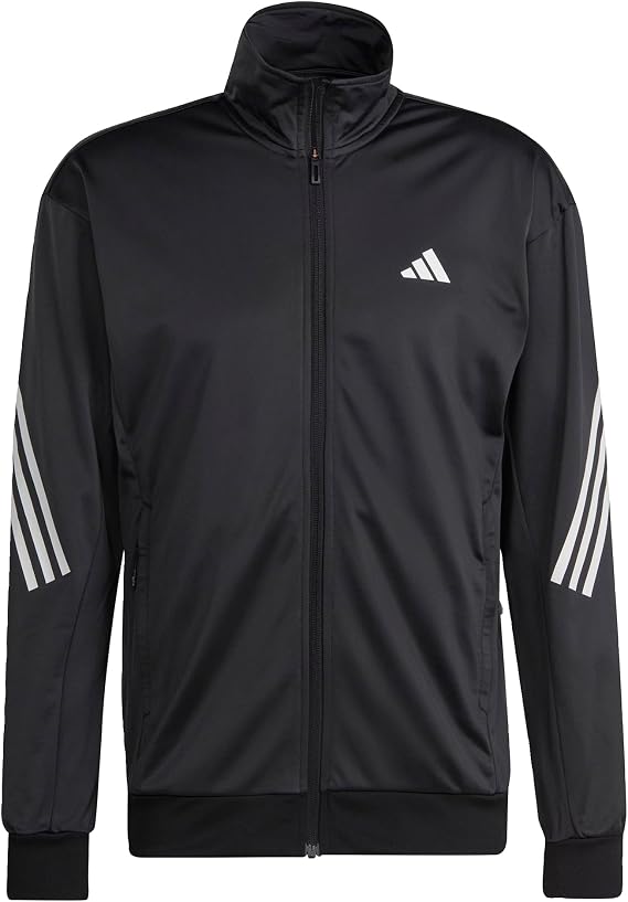 adidas Men's 3-stripes Knit Tennis Jacket Outerwear Jacket