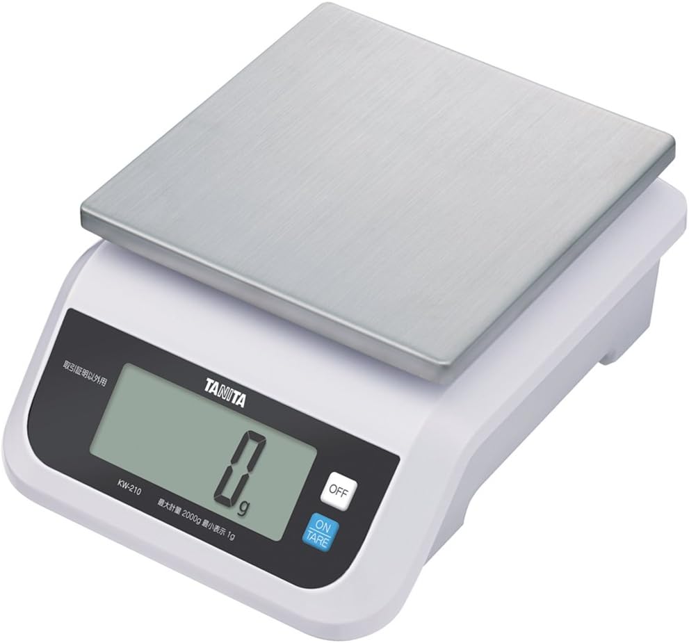 Tanita KW-210 WH Cooking Scale Kitchen Scale For Except Trading Certification, Digital, 4.4 lbs 2 kg, 0.04 oz 1 g Unit