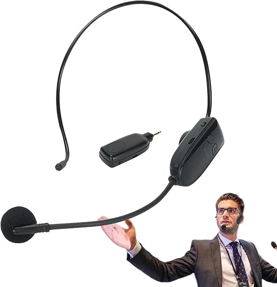 Voice Amplifier Wireless Wireless Clip On Lapel Microphone, Plug, Play