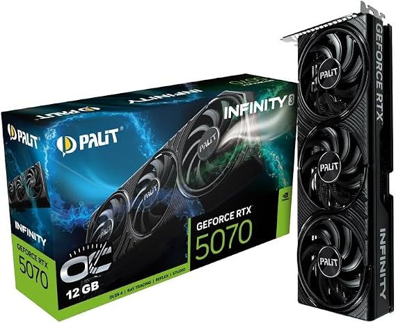 Palit GeForce RTX 5070 Infinity 3 OC 12GB GDDR7 Gaming Graphics Card