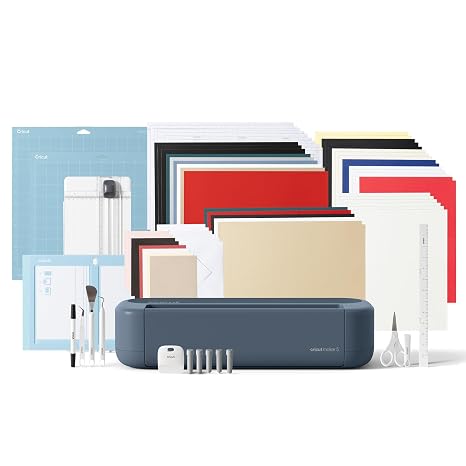 Cricut Maker® 5デラックスバンドル+デジタルコンテンツ、スレートブルー。