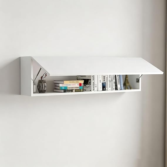 Wall Mounted Storage Cabinet, Wall-Mounted Makeup Organizer, Medicine Cabinet for Home Office, Living Room, Kitchen, Garage(F,23.6in)