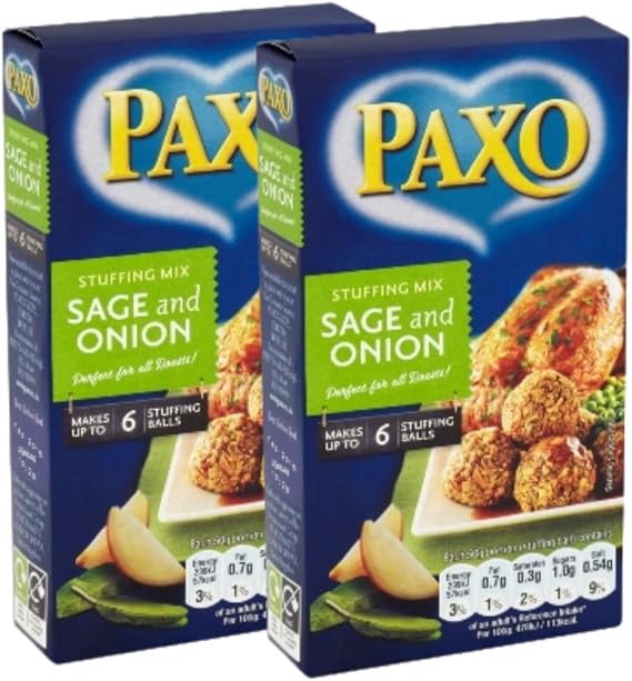 Greenest Stuffing bundle containing Sage and Onion Paxo Stuffing Mix,170 g Box (Pack of 2)