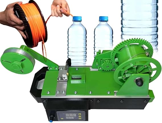 3D Printer Filament Maker - Recycled PET Machine with Digital Temperature Control and Adjustable Speed for Creating Filament from Plastic Waste
