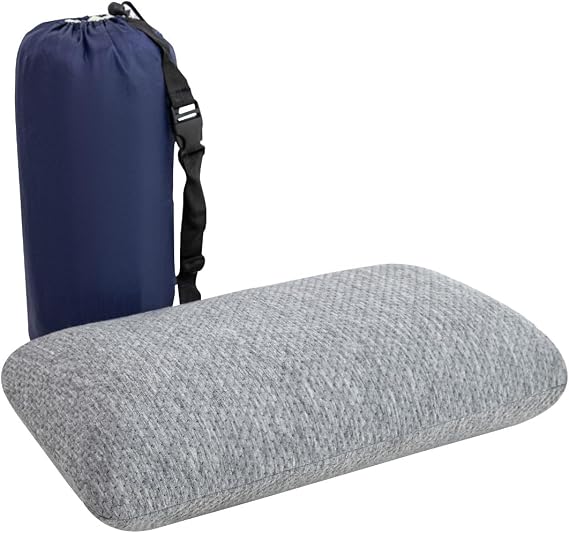 Travel Pillow Memory Foam Camping Pillow with Pack Sack 42 x 24 x 12 cm