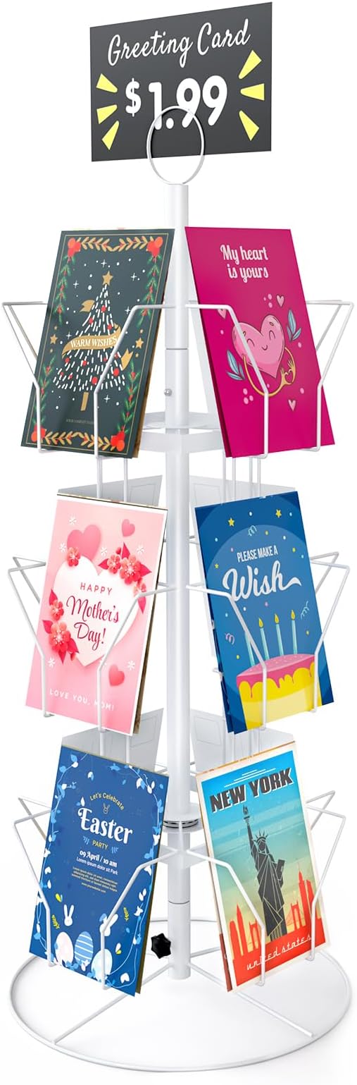 ANBOXIT Postcard Stand Postcard Holder Rotating Stand
