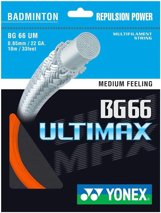 Yonex BG66 Ultimax Badminton String Set 0.65mm / 10m - Orange