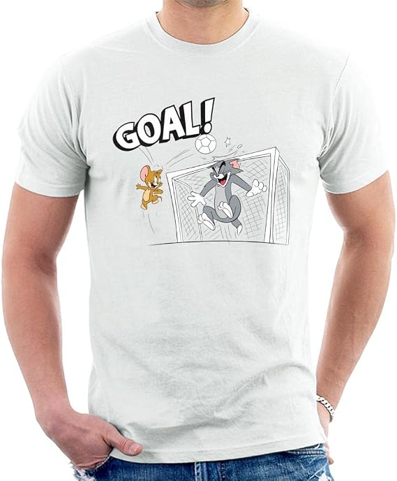 All+Every Tom and Jerry Football Back of The Net Men's T-Shirt