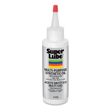 Ansxiy Super Lube 51004 High Viscosity Synthetic Oil with PTFE 4oz Bottle
