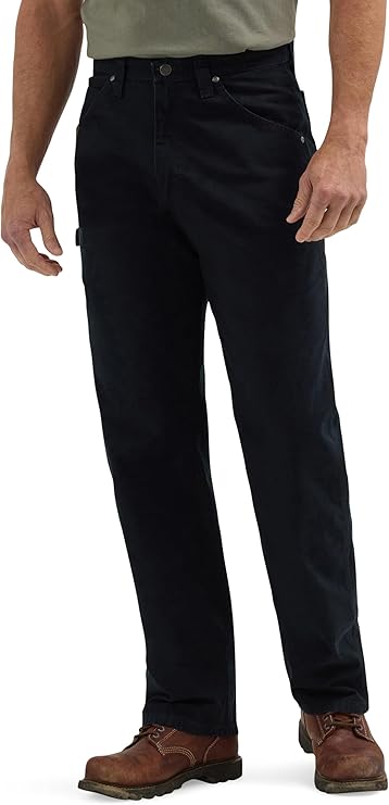 Riggs Workwear Men's Ripstop Carpenter Jean, Black, 34W / 34L 