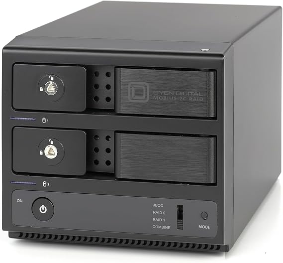 Oyen Digital Mobius 2C RAID 2-Bay USB-C Hard Drive Enclosure, 3R2C-M