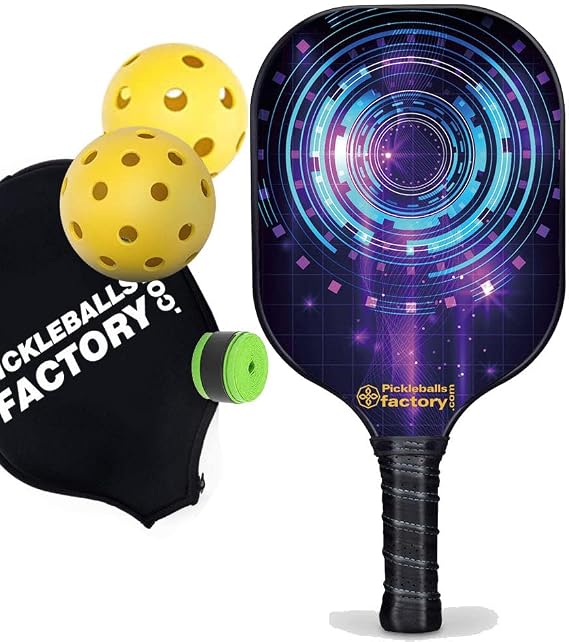 Pickleball Paddle, Pickleball Paddles Pro Wecircle Pickelball Rackets in a Advanced Compound Technology with 2 Pickleballs + 1 Paddle Case & Grip Tape * 1 LLY