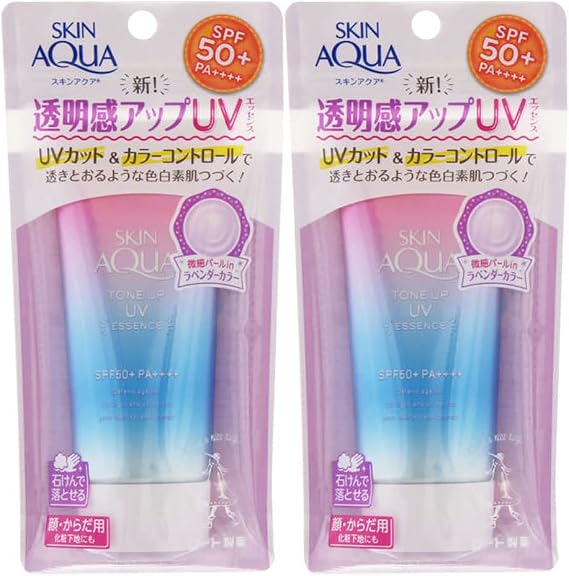 Skin Aqua Tone Up UV Essence 2 Pieces