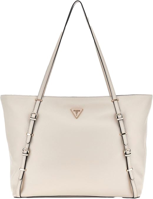 GUESS Levia Large Tote Bag Stone, Stone, OneSize