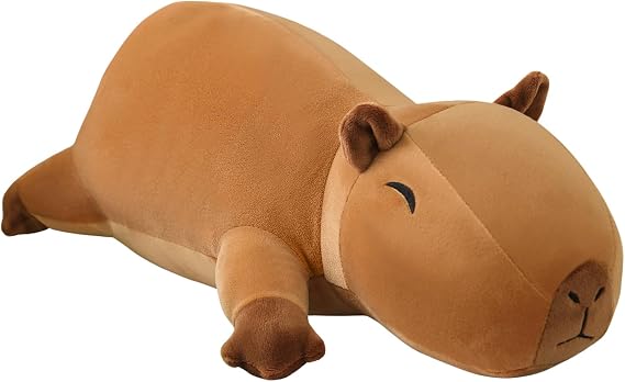 SQEQE Weighted Capybara Plush for Anxiety - Cute Stuffed Animal Soft Pillow Toy Gift for Kids Adults 35CM