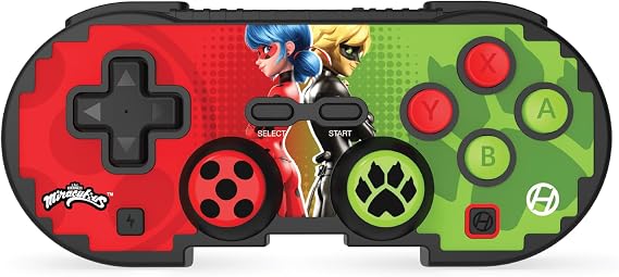 Hyperkin ピクセルアート Bluetooth ワイヤレスゲームコントローラー|公式ミラキュラス レディバグ&シャノワール エディション|Nintendo Switch® / PC/Mac® / Android® / iOS® 対応|レトロデザイン&最新機能搭載