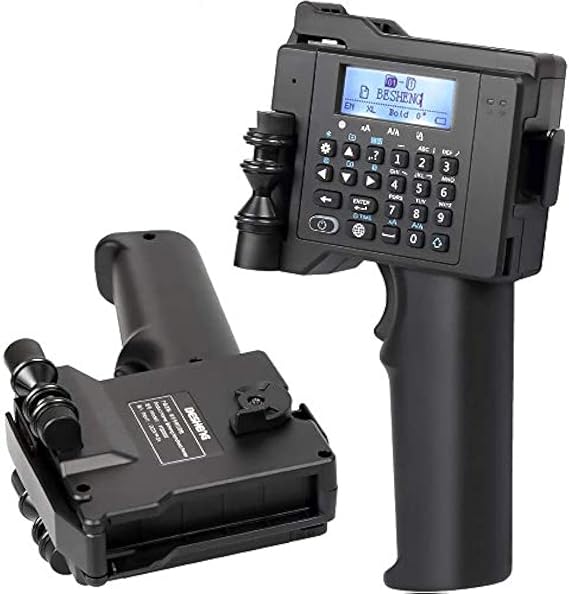 PT2000SE Handheld Inkjet Printer with Quick-Drying Ink Cartridge Portable Handheld Printer Gun for Label Logo Production Date QR Code Barcode