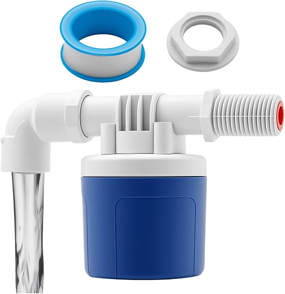 1/2 Inch Automatic Float Valve for Water Tanks, Adjustable Water Level Control Valve, Ideal for Aquariums, Livestock Troughs, and Irrigation Systems