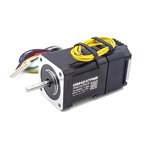 Nema 17 Closed Loop Stepper Motor with Pulse-Direction, Encoder, Driver, Brake and Controller for CNC Router, 3D Printer, Engraving Machine. 0.8-1.7A, 24-48VDC, 0.43N.m (UIM4247PMB)