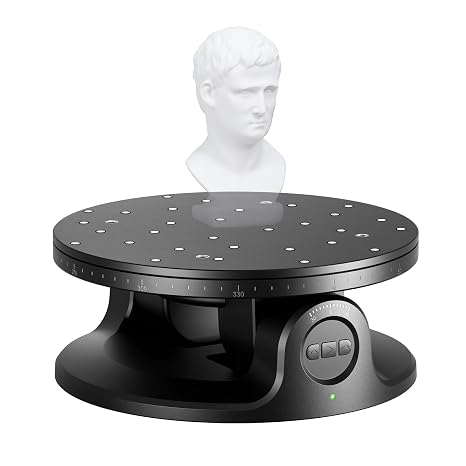 Revopoint Dual Axis Turntable for Accurate 3D Scanning, Adjustable Speeds