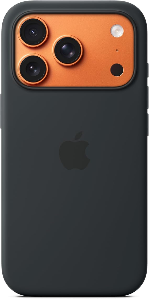 Apple iPhone 17 Silicone Case with MagSafe and Camera Control: Lightweight Phone Case, Wireless Charging Compatible, Smooth Matte Finish; Black ​​​​​​​