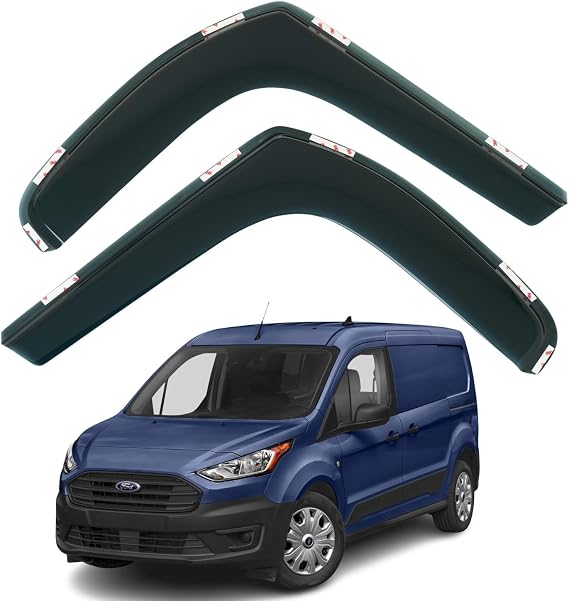 2pcs Wind Deflectors For FORD TRANSIT CONNECT MK2 2014 2015 2016 2017 2018 2019 2020 2021 2022 2023 Models. Connect Rain Deflectors, Connect Window Visors.