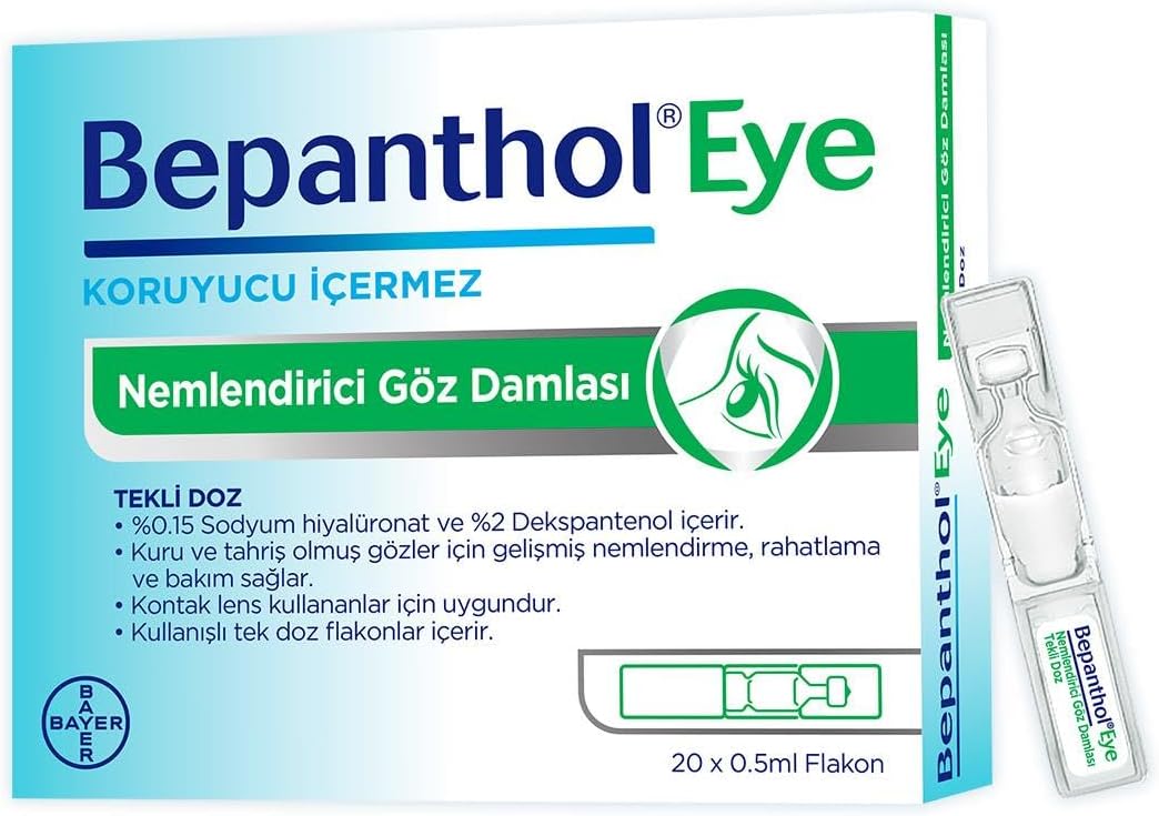 BepantholEye Nemlendirici Göz Damlası Tekli Doz 20x0.5ml