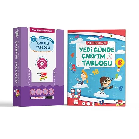 Kolay Öğrenme Yöntemiyle Yaz Sil Çarpım Tablosu Oyunu
