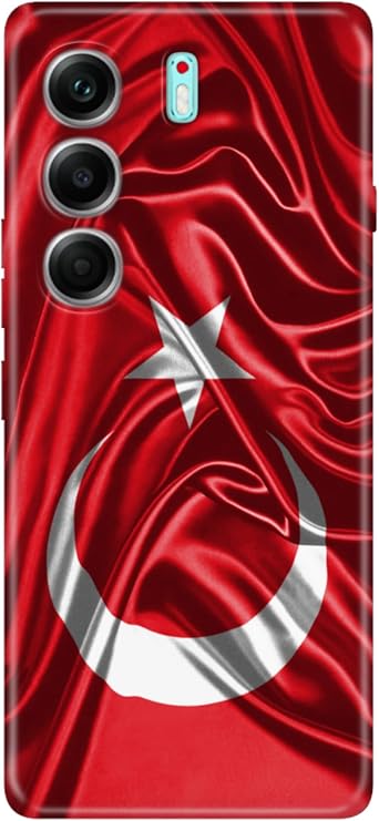 Senada Tecno Camon 40 Pro 5G CM7 ile Uyumlu Kılıf Renkli Silikon Baskılı TPU Şanlı Türk